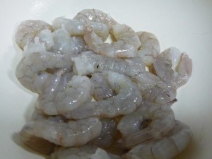 エビとアスパラのマヨネーズ和え4-エビの下処理9終わり